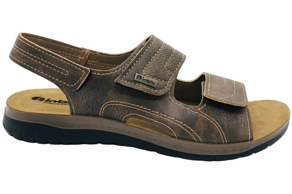 Sandalias confort Inblu ID000021 para hombre con triple ajuste