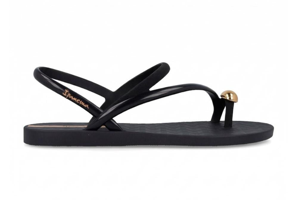 Sandalias Ipanema Glam Ring Sandal IP27378 Negras para Mujer | Chanclas para piscina