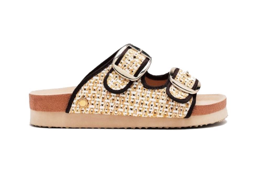 Sandalias bio Gioseppo PERSHING en beige para mujer