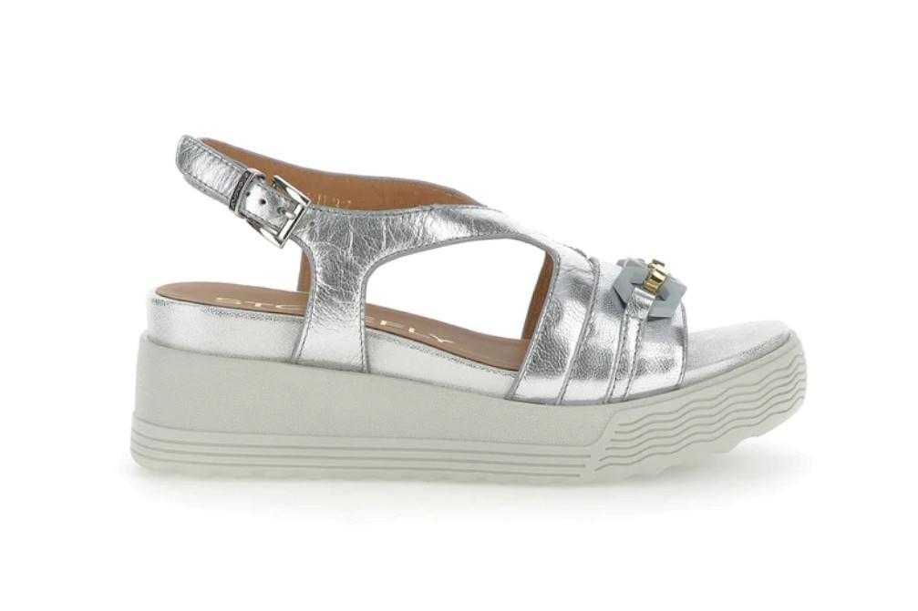 Sandalias con plataforma Stonefly PARKY 31 en plata para mujer