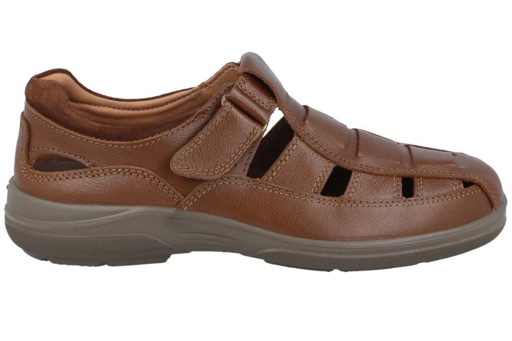 Sandalias cerradas de piel Luisetti Toronto 13451ST para hombre en marrón