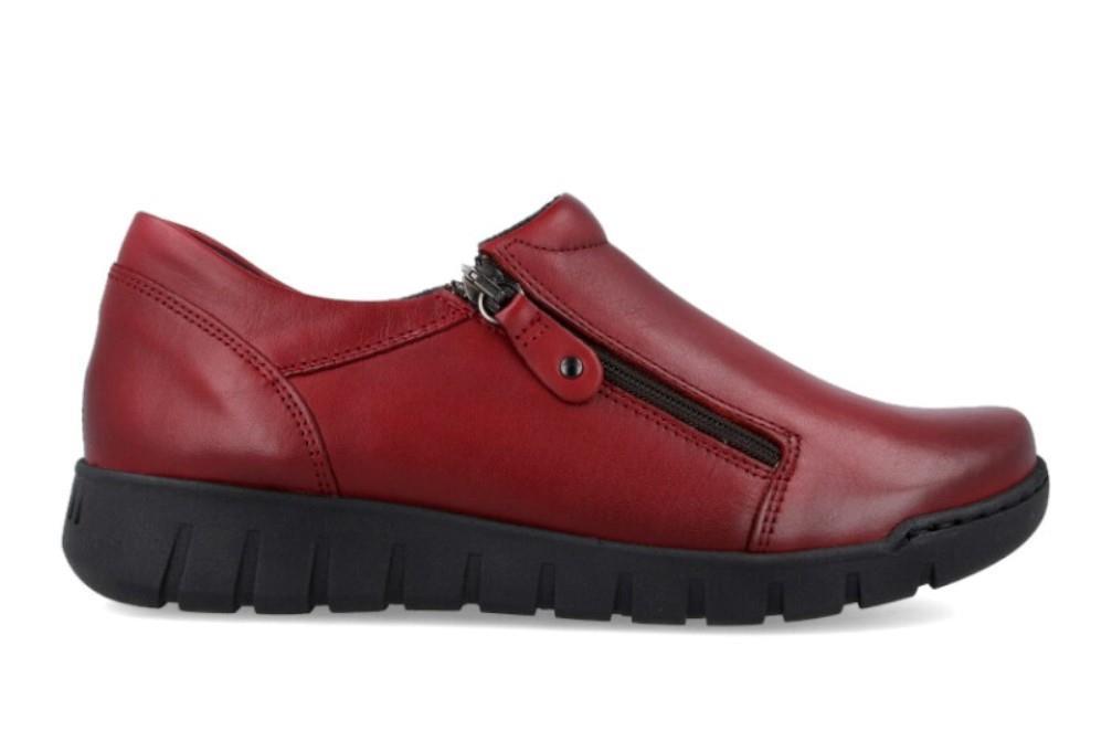 Zapatos deportivos Walk and Fly Strada 749-001 en burdeos para mujer