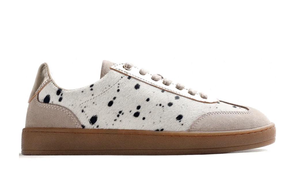 Zapatillas deportivas Gioseppo 80298 de Piel Animal Print en beige para mujer