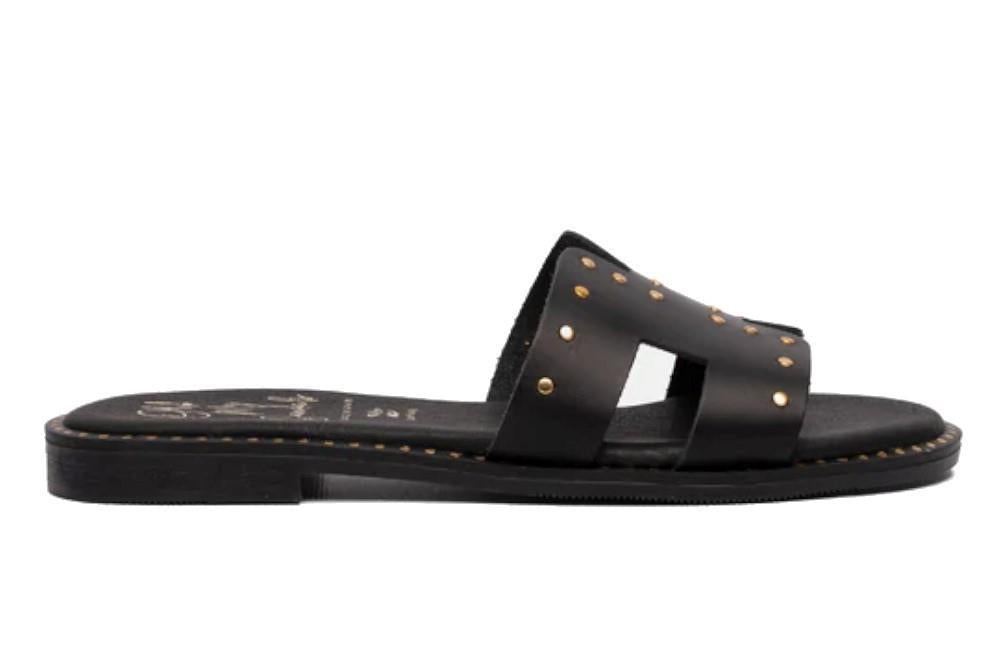 Sandalias planas Oh! My Sandals Erika 5576 en negro para mujer