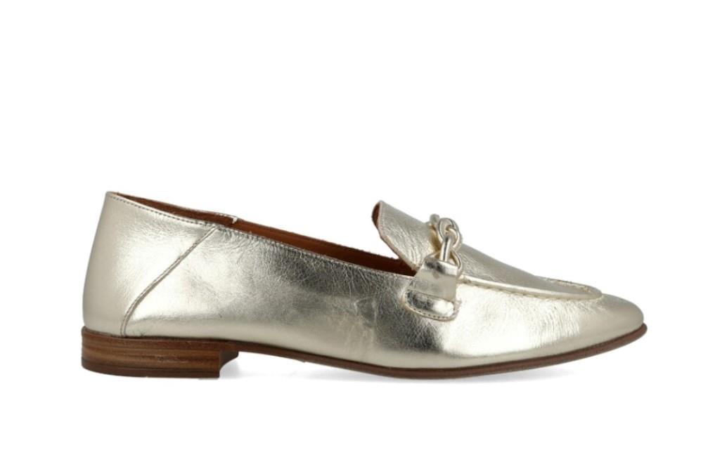 Mocasines piel bronce W&F 35-48-722 A4 para mujer