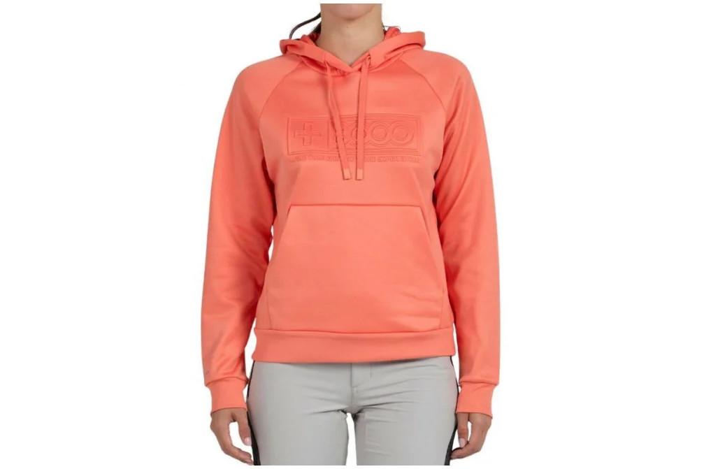 Sudadera con capucha de Montaña + 8000 Elin Mujer Geranio