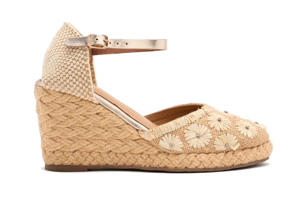 Alpargatas con cuña Gioseppo BENNETT 74861 en natural