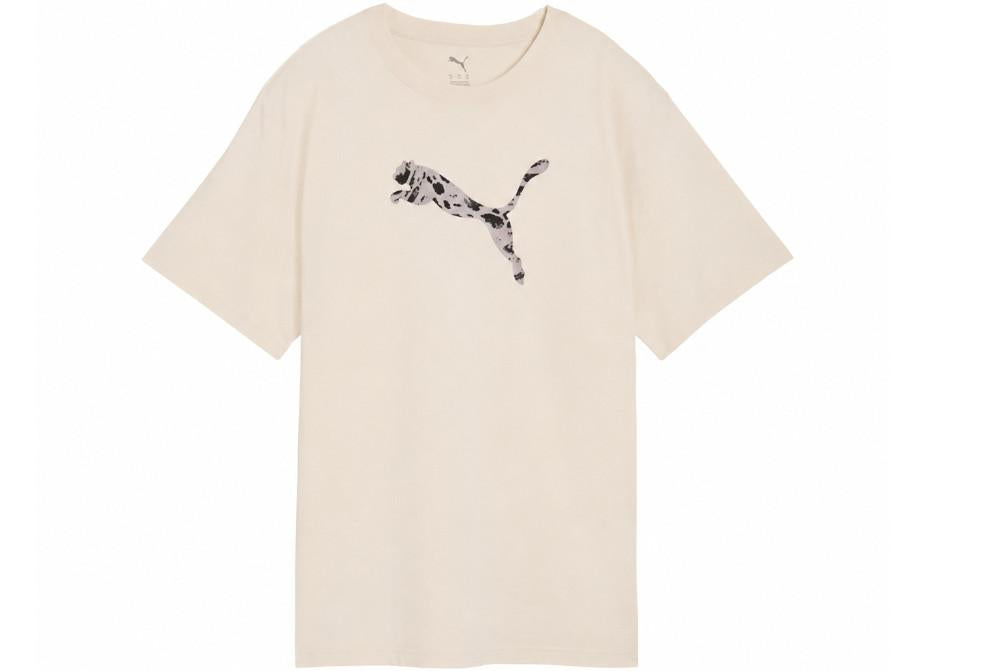 Camiseta holgada PUMA Essentials Graphics Animal para mujer beige 691821