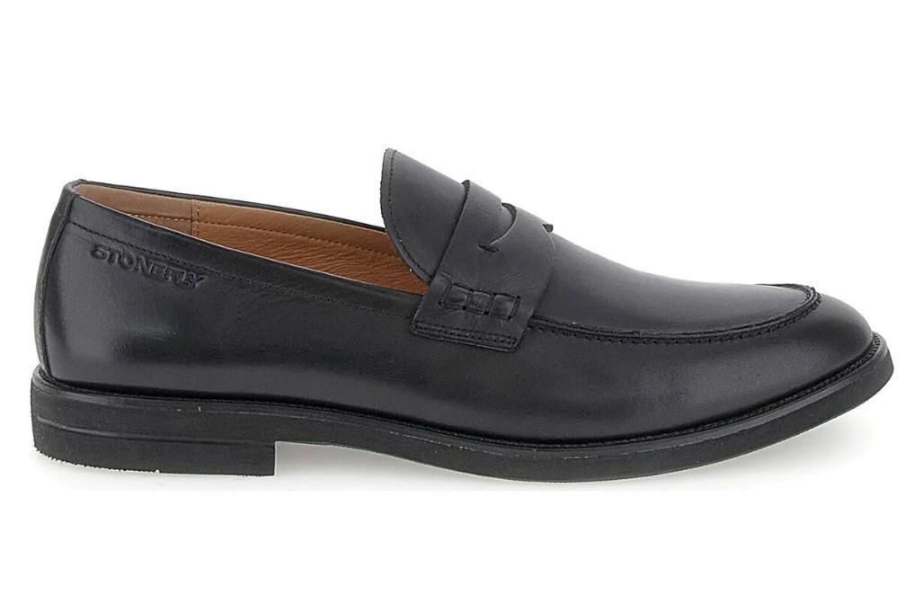 Mocasines Stonefly CALVIN 9 CALF LTH 220798 en negro para hombre -Zapatos de vestir