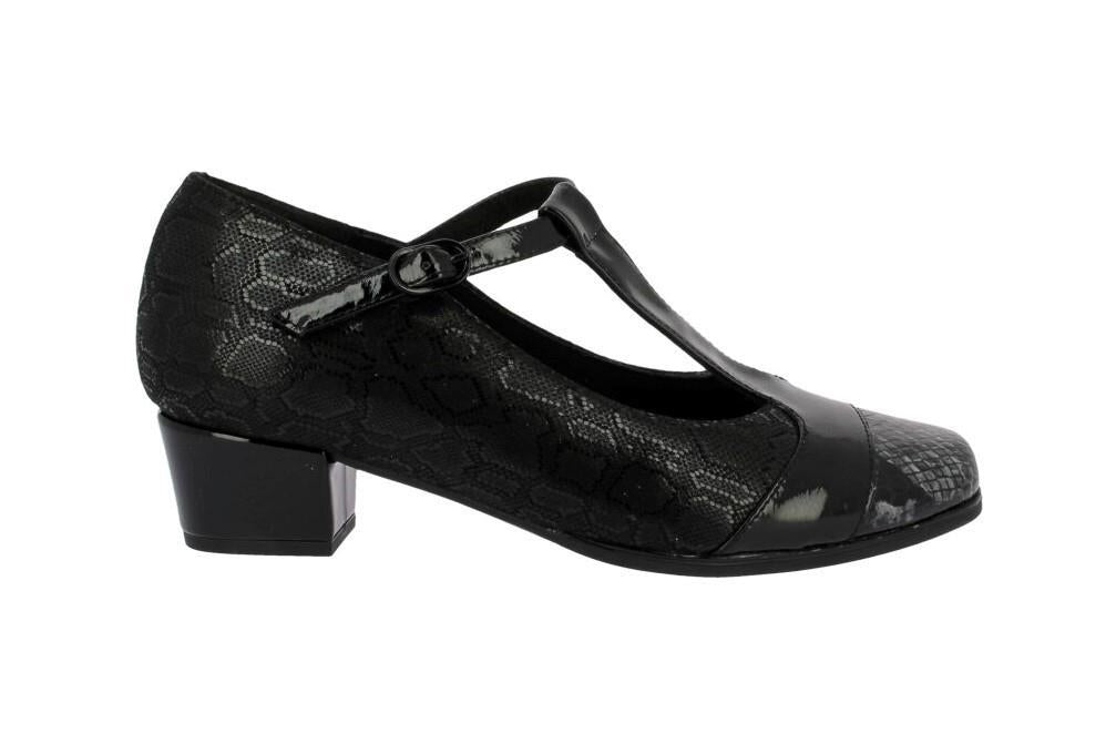 Zapatos de tacón bajo Doctor Cutillas 81766 de color negro