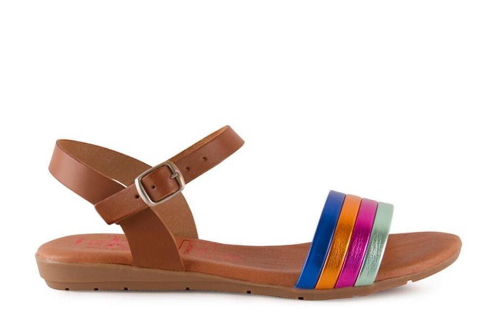 Sandalias planas Tekila 134 multicolor para mujer