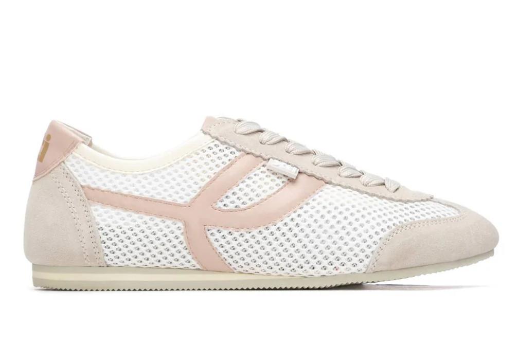 Zapatilla de mujer plana XTI 145229 textil con cordones ligera cómoda antideslizante