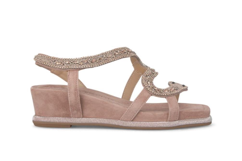 Sandalias con cuña Alma en Pena V240736 en rosa