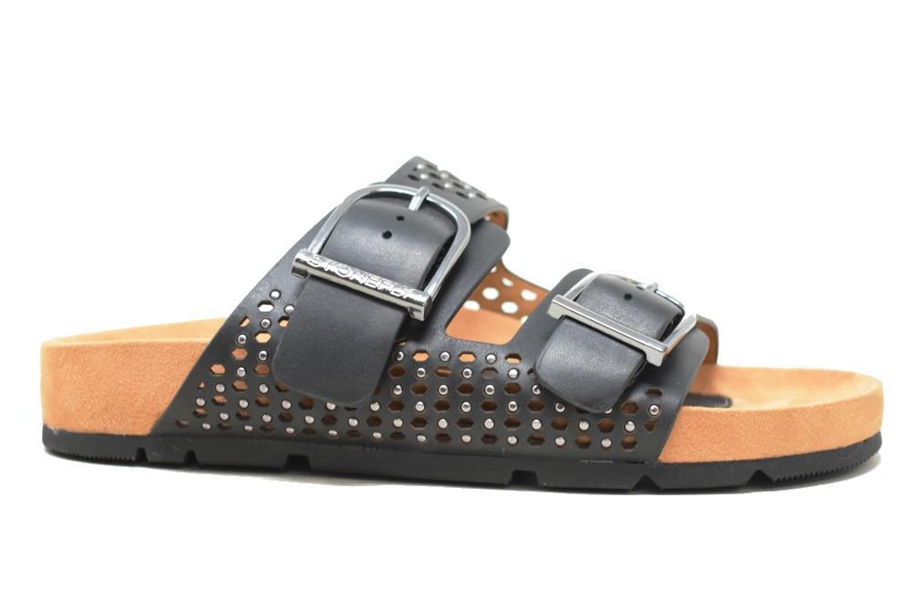 Sandalias planas Stonefly SIBIL W4 en negro para mujer
