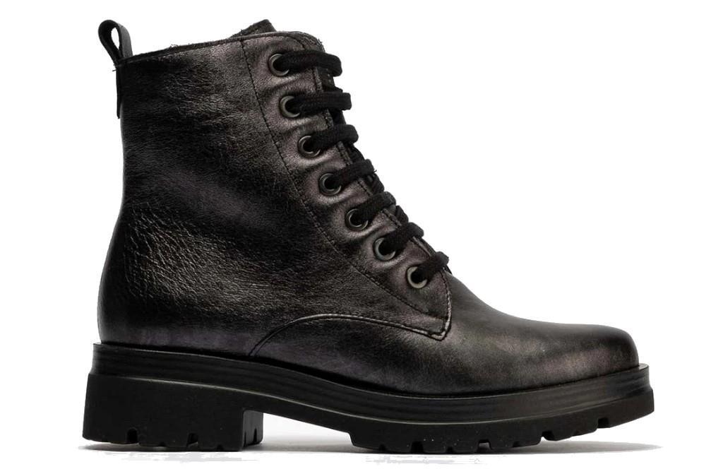 Botines militares Pitillos 10095 en gris para mujer