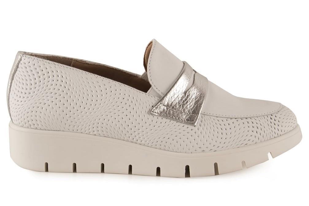 Mocasines Chamby 6 en blanco para mujer