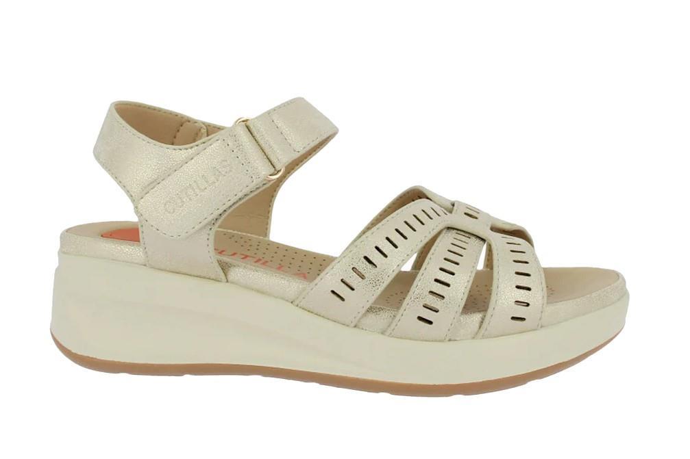 Sandalias Doctor Cutillas 31615 en platino para mujer