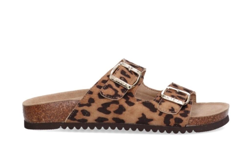 Sandalias bio Etika 10015 Arenal en leopardo para mujer