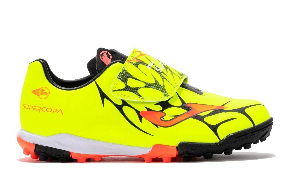 Zapatillas futbol Joma SUPER COPA JR SCJS2509TFV en Amarillo para niño