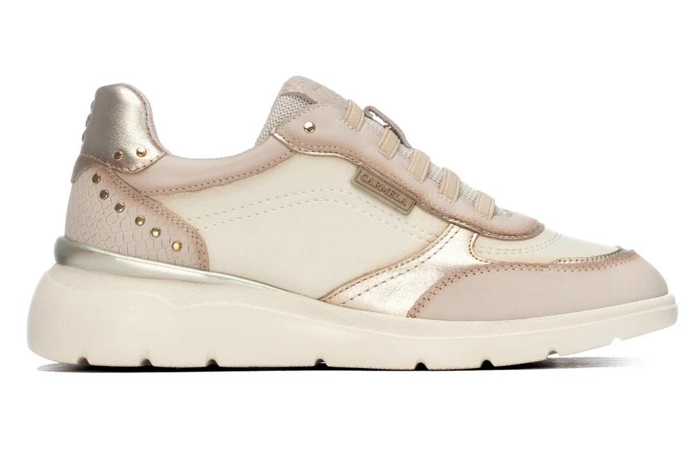 Zapatillas deportivas de Piel Carmela 164219 Beige para Mujer