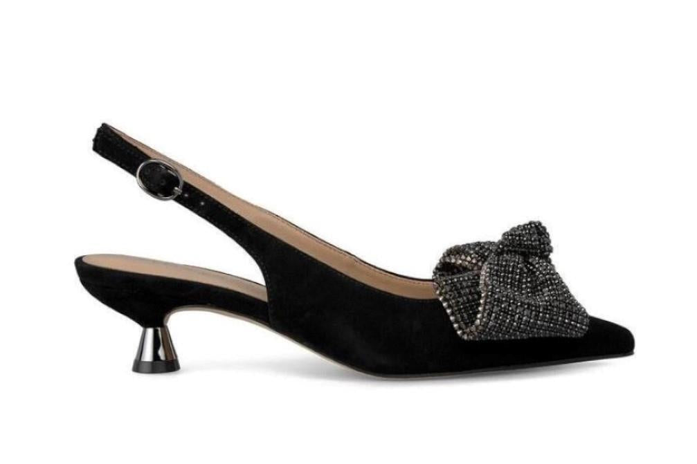 Zapato de tacón destalonado Alma en Pena color negro-Zapatos de fiesta