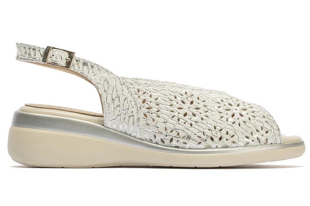 Sandalias cómodas Pitillos 10342 en plata para mujer