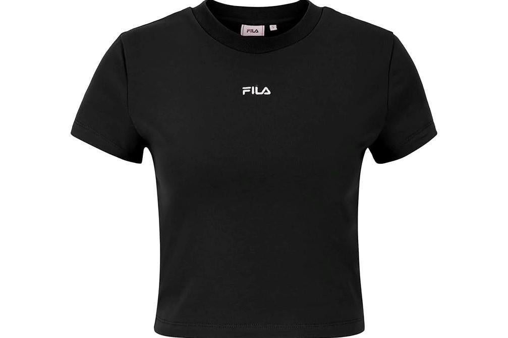 Camiseta Fila Latina Cropped FAW0744 en negro
