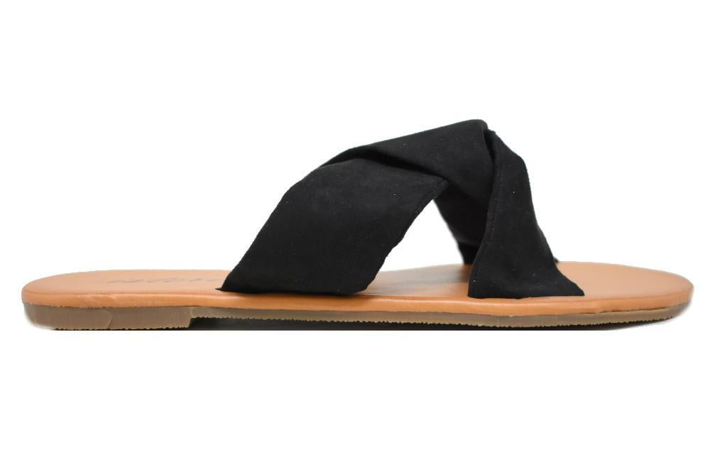 Sandalias planas Isteria 9073 en negro para mujer