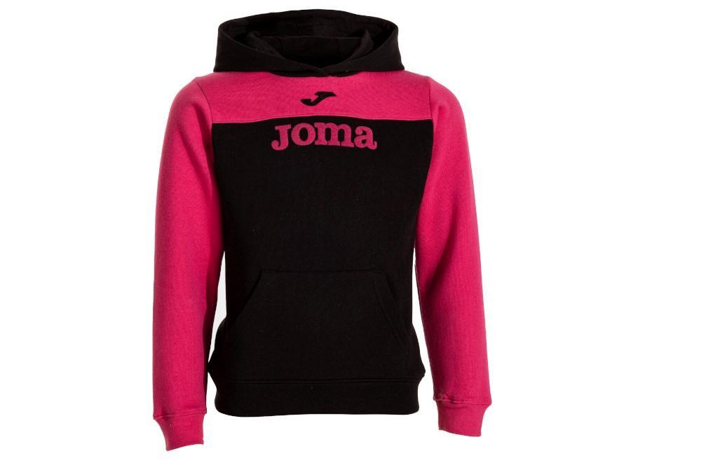 Sudadera con capucha Joma 500801 Park en negro y fucsia para niña