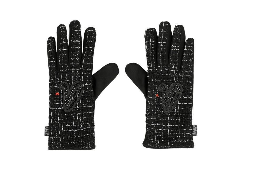 Guantes de punto Anekke 41482-041 en negro