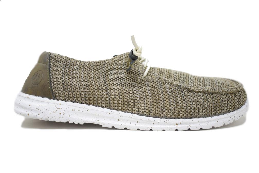 Zapatos de lona naúticos Maraval M0557 caqui para hombre