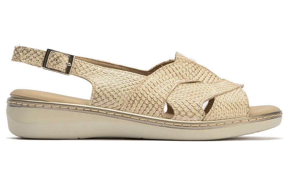 Sandalias cómodas Pitillos 10301 en oro para mujer