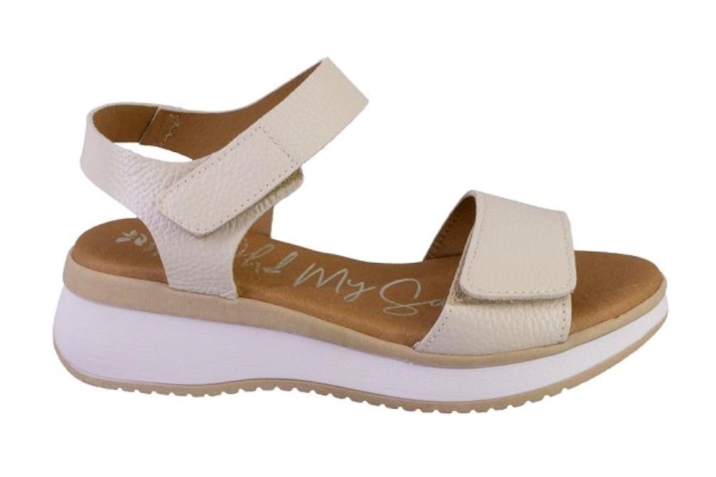 Sandalias Oh! My Sandals Selene 5660 en hielo para mujer