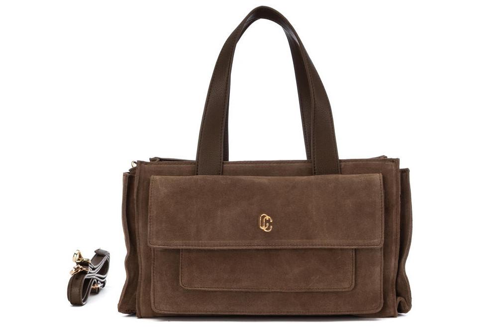 Bolso Shopper Carmela 186254 Taupe con Bandolera