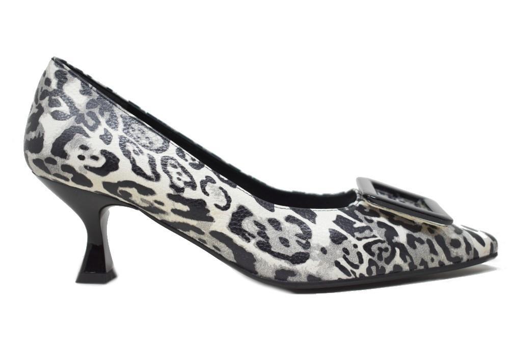 Zapatos de tavón bajo Joni 29166 en blanco y negro