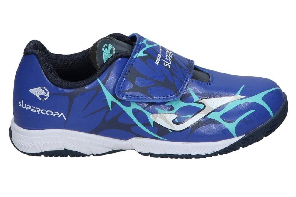 Zapatillas de fútbol sala para niño JOMA Super Copa Jr SCJW2504INV en azul marino