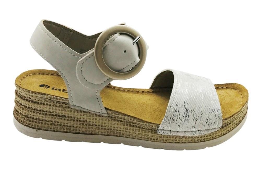 Inblu Sandalias con cuña mod RV000013 en hielo para mujer