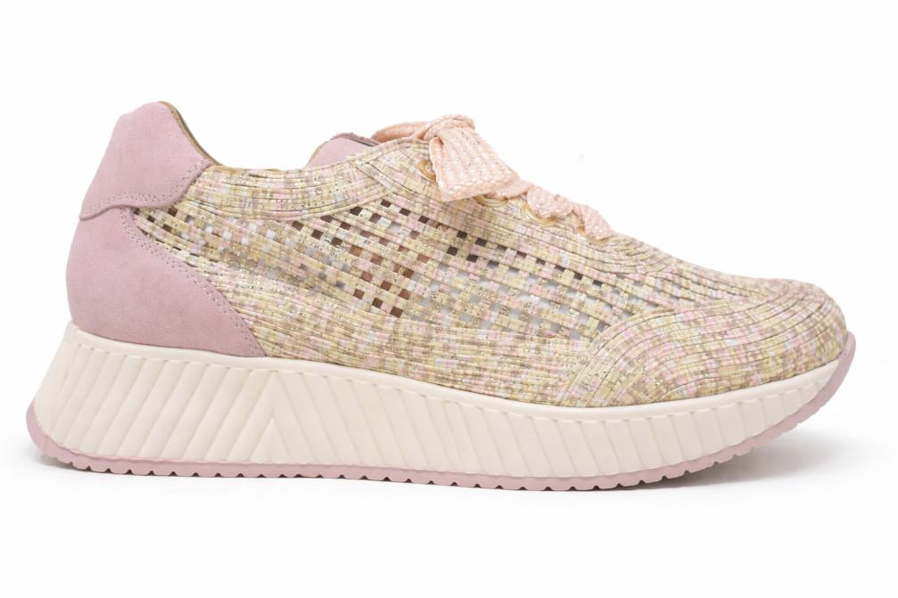 Zapatillas deportivas caladas Porronet Ines DEP500 en rosa