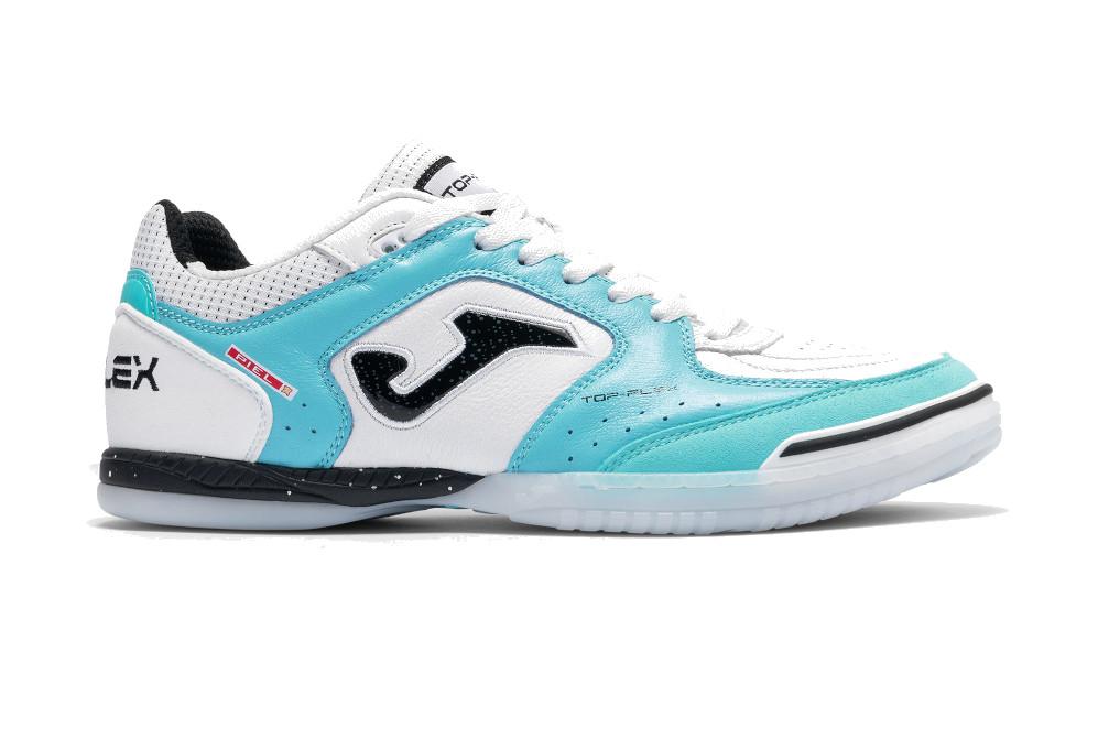 Zapatillas de fútbol sala Joma TOPS2642IN TOP FLEX 2642 en color turquesa