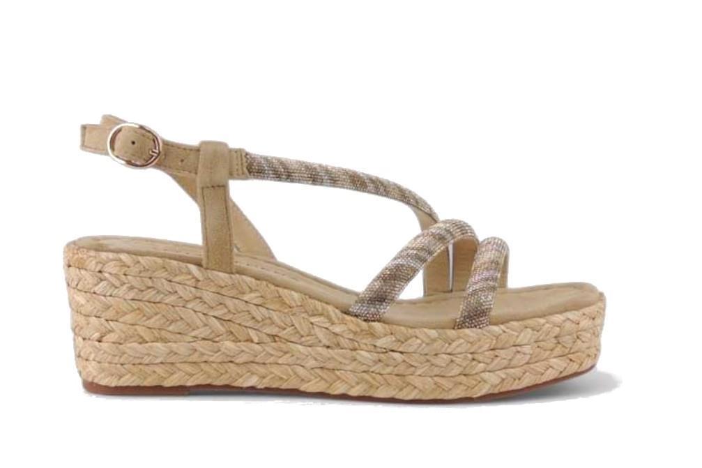 Sandalias con cuña Alma en Pena V2551455 en sand para mujer