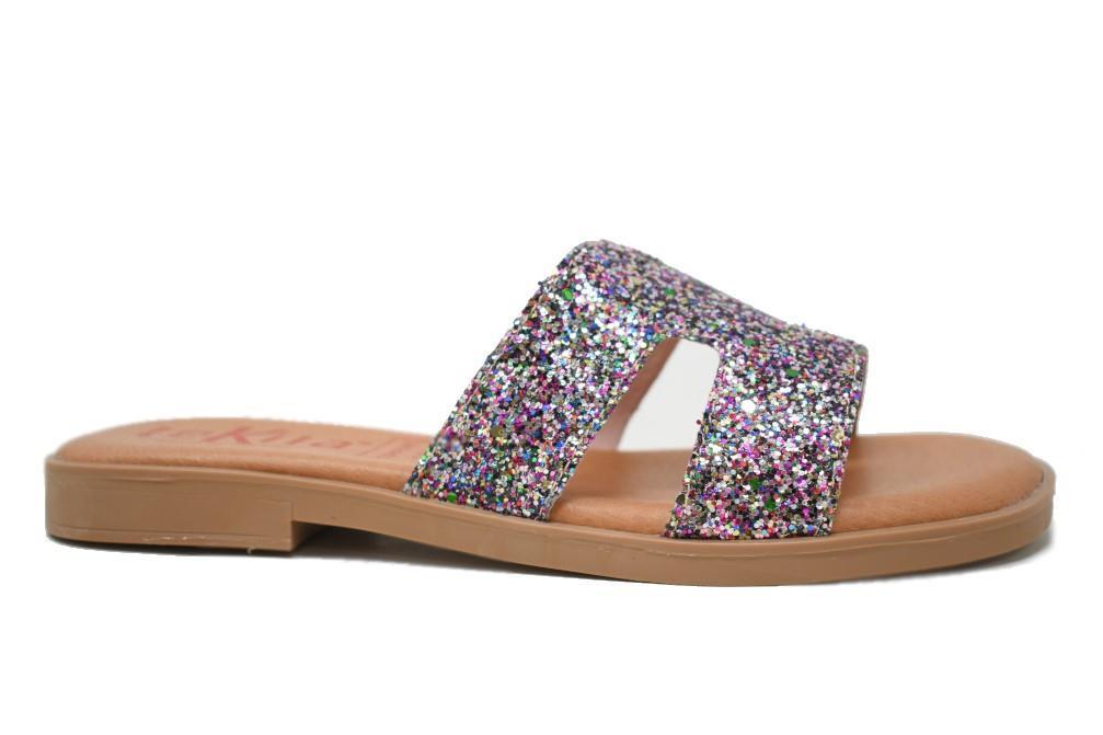 Sandalias planas Tekila 141 para mujer en multicolor