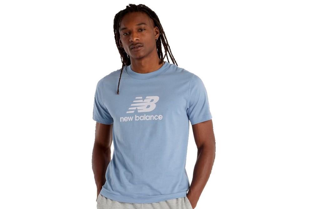 Camiseta de manga corta New Balance MT41502 en azul para hombre