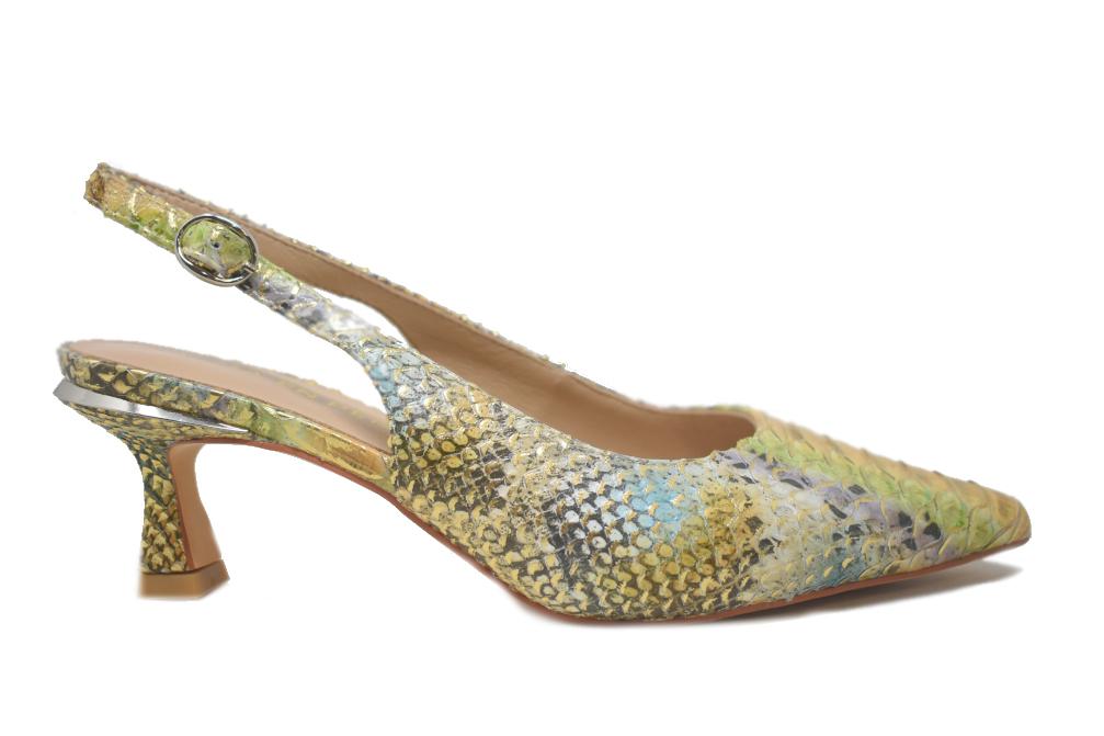 Zapatos de tacón destalonados Alma en Pena V261850 en multicolor – Salón Fiesta, elegantes