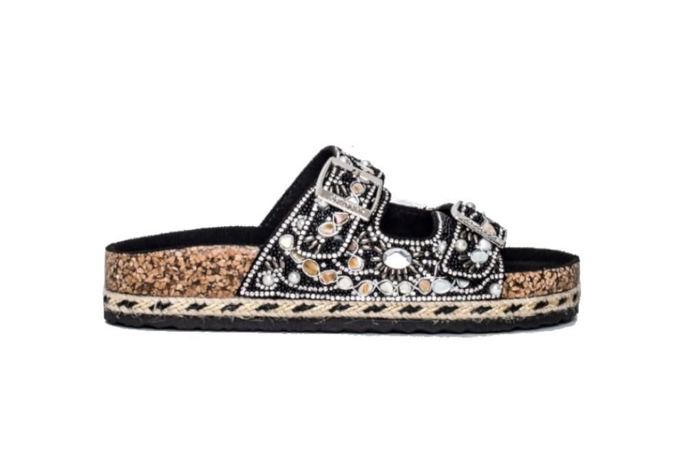 Sandalias bio Isteria 25074 en negro para mujer