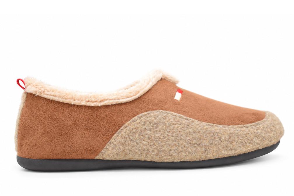 Zapatillas de casa Cabrera 3537 cobre para hombre con plantilla extraíble