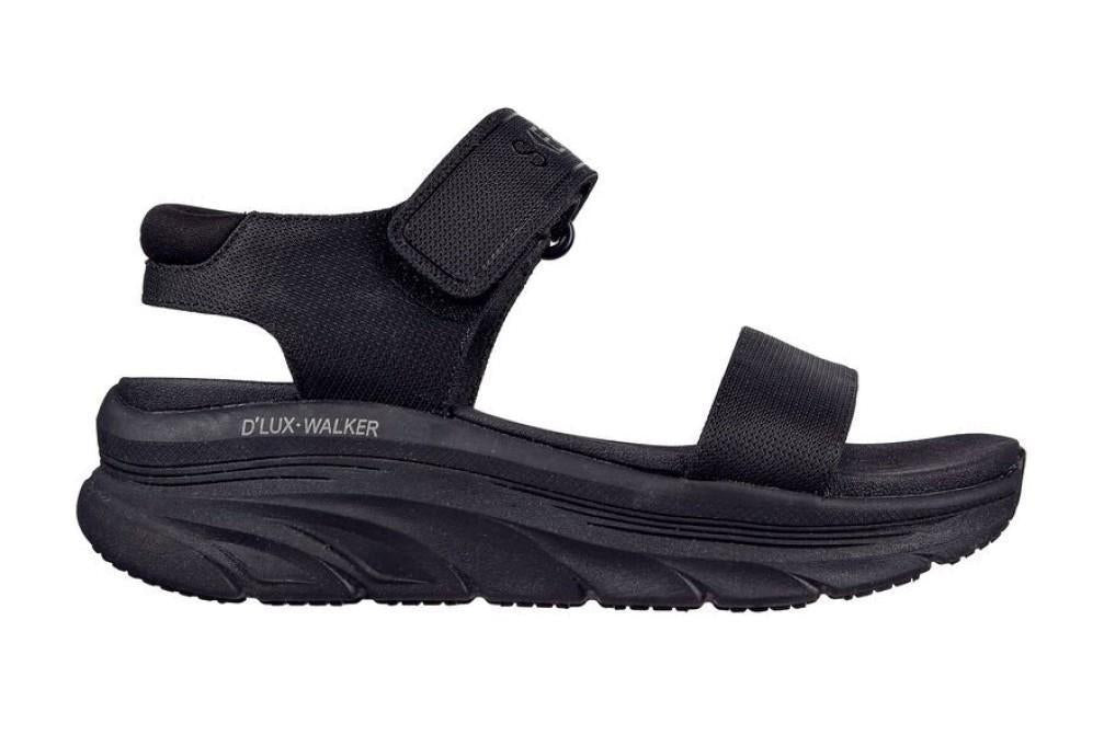 Sandalias Skechers D'LUX WALKER NEW BLOCK en negro para mujer