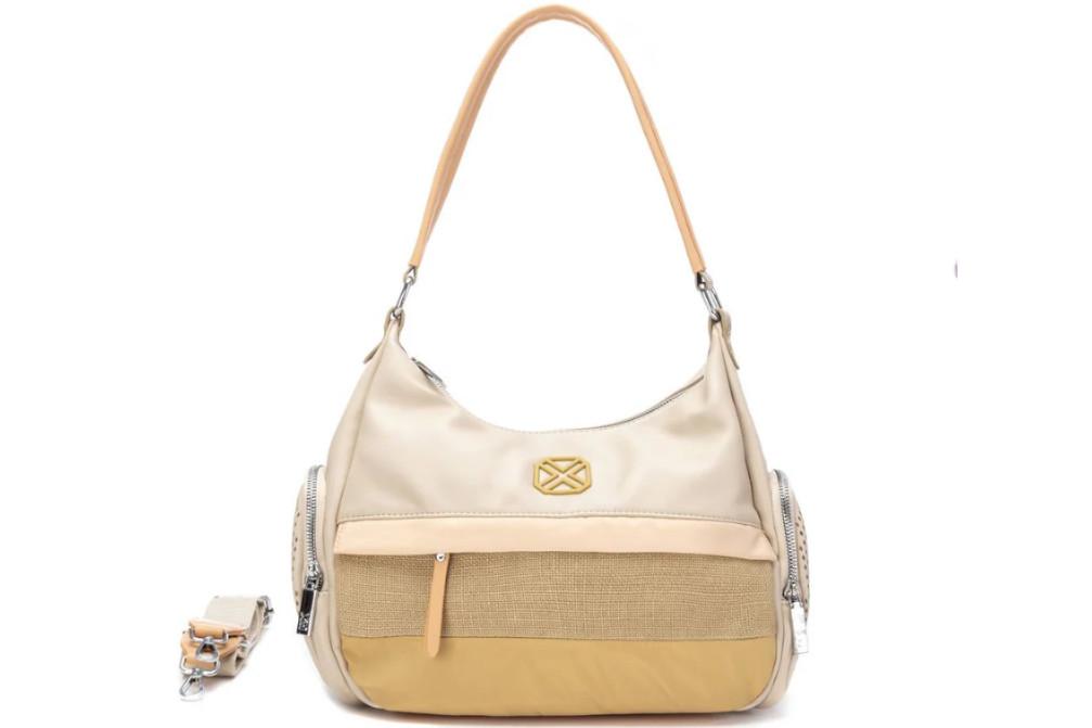 Bolso shopper para mujer XTI 184542 – Diseño Moderno en Efecto Piel con Cremallera y Certificado Vegano