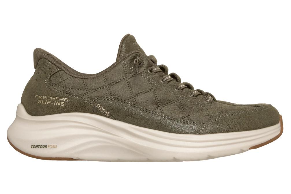 Zapatillas deportivas Skechers Slip-ins Contour Foam Cozy Fit Natural Ease 150507 oliva para mujer