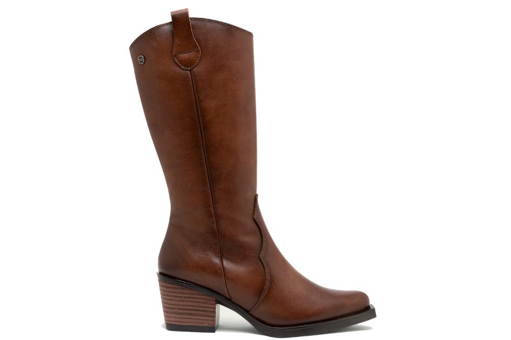 Botas altas cowboy Porronet Flora 4755-020 en cuero
