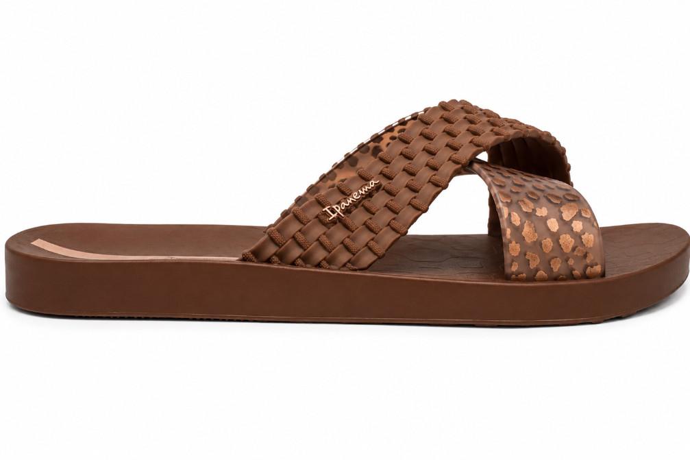 Sandalias Ipanema Sense Slide FEM IP27214 Marrones para Mujer | Chanclas planas para piscina